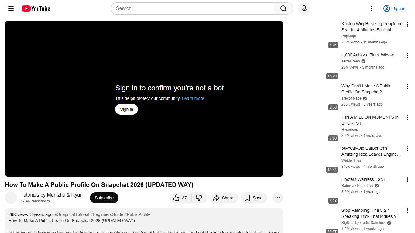 How To Make A Public Profile On Snapchat 2026 (UPDATED WAY) - YouTube
