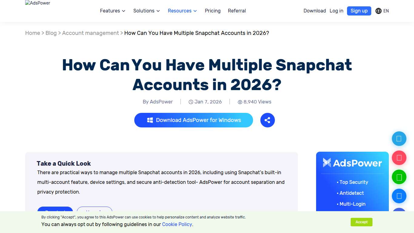 How Can You Have Multiple Snapchat Accounts in 2026? | AdsPower